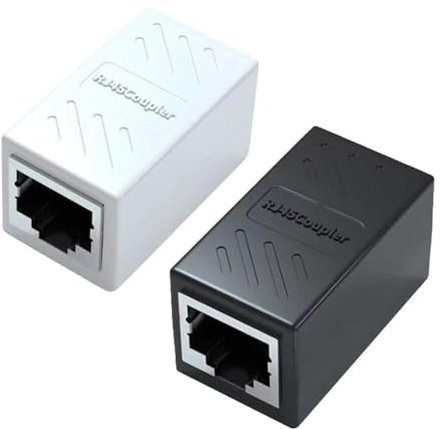 Yeung Qee RJ45 Coupler 2 Pack RJ45 Coupler Ethernet Extension, for Cat7/Cat6/Cat5e/Cat5 Ethernet Cable - Network Cable Coupler Female to Female (2 pack)