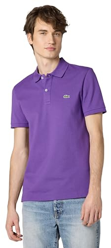Lacoste Men's Slim Fit L12.12 Short Sleeve Pique Polo Shirt, Lavender, XXL