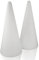 MCE-Commerce A32122 Styropor Kegel Ø 12 cm Höhe 27 cm 2 Stück, weiß