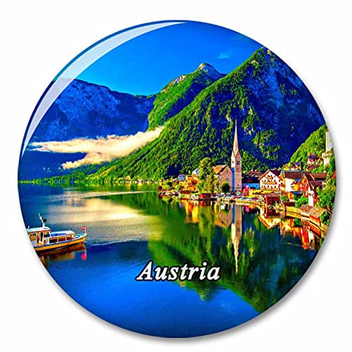 Österreich Hallstatt Bergsee Kühlschrank Magnete Dekorative Magnet Flaschenöffner Tourist City Travel Souvenir Collection Geschenk Starker Kühlschrank Aufkleber