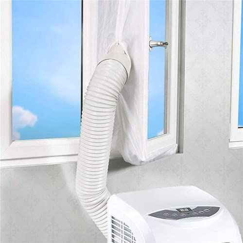 Universal Window Seal for Portable Air Conditioner and Tumble Dryer, Sealing AC with Zip, Hot Air Stop, Easy to Install, No Need for Drilling Holes 157(400CM)