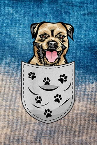 Account Information Notebook: Border Terrier In Pocket Dog Lover