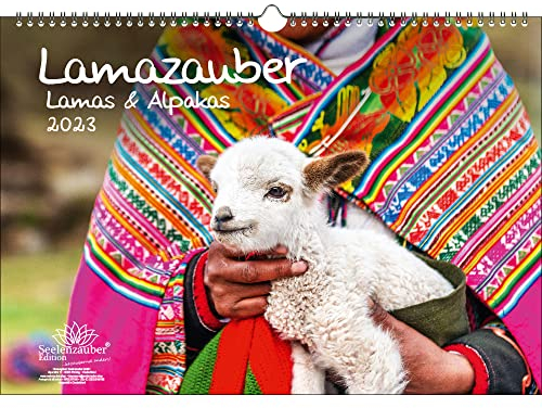 Lamazauber DIN A3 Kalender für 2023 Lama Alpaka - Seelenzauber