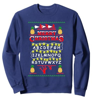 Xmas Things Ananas Upside Down Mele Kalikimaka Stranger Sweatshirt
