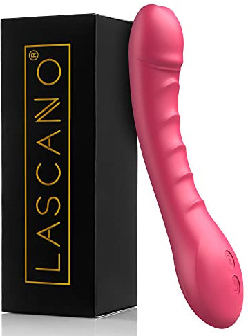 Lascano Vibrador Punto G | Consolador con 12 modos de vibración | Juguetes Sexuales para Mujeres | Consolador Realista | Vibrador Silencioso | Estimulación Clitorial | Juguetes Sexuales Parejas Rosa