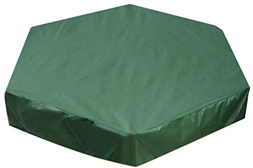 Felenny Housse de bac à sable hexagonale avec cordon de serrage, étanche et anti-poussière pour jardin extérieur