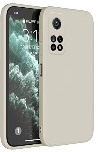 Topme Handyhülle Hülle Fur Xiaomi MI 10T 5G / Xiaomi MI 10T Pro 5G (6.67 Inches) Case Schutzhülle, Hautschutz Aus TPU Silikonhülle - Altweiß