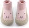 Exemaba Baby Sockenschuhe Rutschfeste Niedlicher Cartoon Weicher Stricken Babybodenschuhe Kleinkind Schuhe 1-Paar(Rosa Kaninchen,Tag21/ 6-12M)