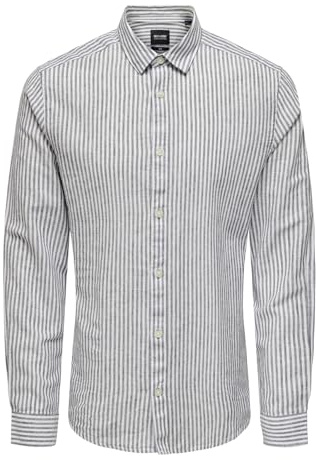 Only & Sons Male Hemd ONSCAIDEN Leinen Hemd | Shirt