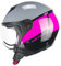 CGM Casco open face, 167R FLO STEP Grigio Fucsia sagomata, XXS (51-52cm)