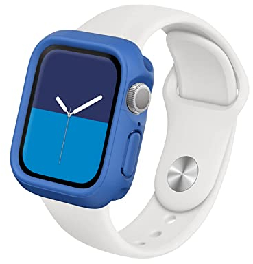 RHINOSHIELD Funda Bumper Compatible con Apple Watch SE & Serie 6/5 / 4 [40mm] | CrashGuard NX - Diseño Compacto con Tecnología Resistente a Impactos de más de 1.2 Metros - Azul Cobalto
