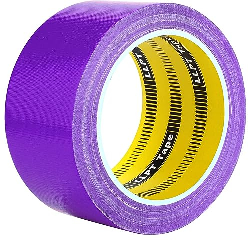 LLPT Nastro Adesivo Colorato Nastro Adesivo in Tessuto per l'artigianato di Decorazione di Interni ed Esterni 50MM x 14M 1 Rotoli Viola (DT501PP)