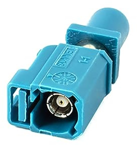 AMPIRE CAB-FAK-MF FAKRA Adapter, Stecker auf Buchse, wasserblau