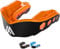 IRON FIGHTER Mundschutz Boxen für Erwachsene Orange/Schwarz - Anpassbare und Bequemer Gel Zahnschutz - Zahnschutz Kampfsport Englische Boxen MMA Rugby Hockey Judo Ringen Karate BJJ Kick Boxing