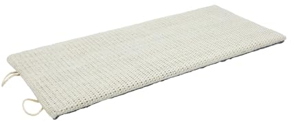 Katzen Kratzbrett klein mit 2 verschiedenen Seiten - 50 x 22 cm - Sisal und Plüsch Kratzecke zum Legen oder Hängen - Wand Kratzmatte Kratzbaum