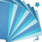 Glitzerpapier zum Basteln, 15 Blatt, Blau, 250g/m² Papier, 21x29.7cm Glitterkarton, Glitzer Papier für Kinder, Glitter Bastelpapier für DIY Grußkarten, Origami Machen,Scrapbooking