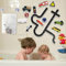 Delsen Badewannenspielzeug Set, Badespielzeug Baby ab 1 Jahr, Wasserspielzeug Kinder, Badewannen Spielzeug, Badespielzeug Mit Aufbewahrungstasche, Auto-Badespielzeug-Set für Jungen und Mädchen
