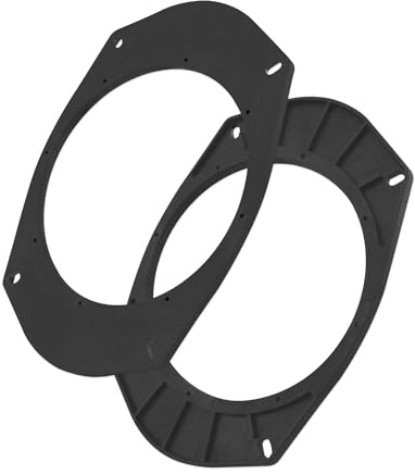 Door Speaker Adapters Fit for Dodge/Chrysler/Jeep 6X9 to 6.5 Inch Black