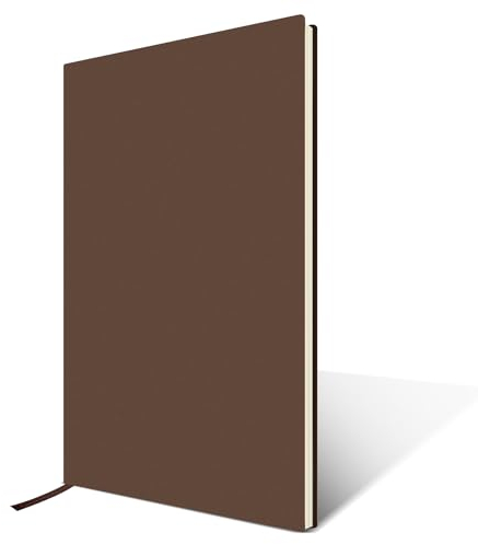 auriikoop Notizbuch A5 Liniert, Journal buch, 120 Seiten Tagebuch, Notebook A5, Reisetagebuch, Planen, Lernen, Schreiben, kein nachfüllpapi (gelb-braun)