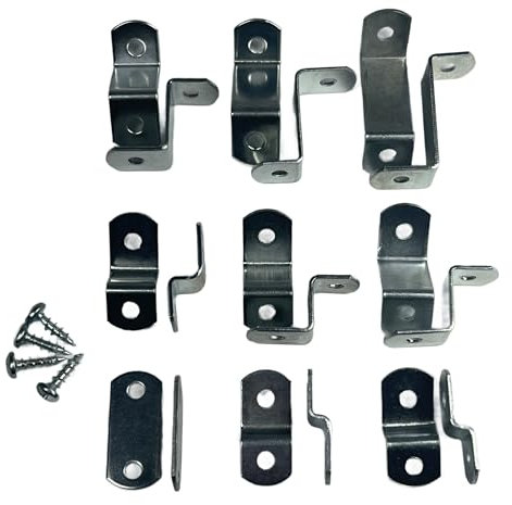 Leinwand-Clips für Bilderrahmenschrauben im Lieferumfang enthalten, 15 Stück pro Packung (wählen Sie Ihre versetzte Größe) von E.H.C. (Starter-Set mit allen 9 Offsets 0-3,8 cm)