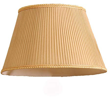 CWCQGH Konischer Trommellampenschirm – Lampenschirm aus gerafftem Stoff – Tisch-/Stehlampensockel und Lampenschirm für Pendelleuchten (50 cm)