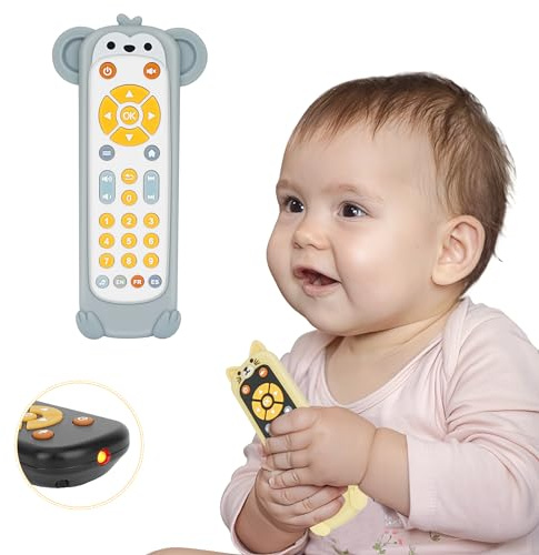 Baby TV Remote Control Toy with musical and light (white)