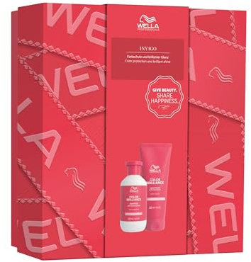 Wella Color Brilliance Geschenkset – Haarpflege für coloriertes Haar – Geschenkbox mit Wella Shampoo & Conditioner (300 + 200 ml)