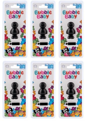 BUBBLEBABY Désodorisant pour grille d'aération de voiture 3D/clips parfumé à la glace fraîche (lot de 6)