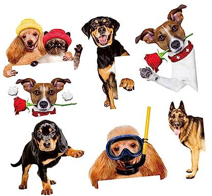 TOYANDONA 2 Stücke Hund Wandtattoo Aufkleber Dekorative für Hunde Dekoration