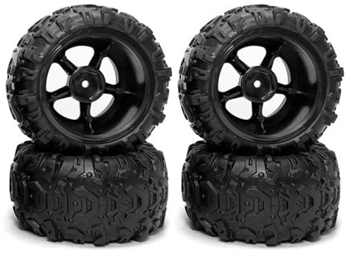 JYYTERD RC Auto Upgrade-Teile Kompatibel Mit DeeRc 9300 9310 Für PXtoy 9300 9302 9303 9304 1/18 RC Auto Ersatzteile Zubehör 4 Stück Gummireifen Rad Reifen