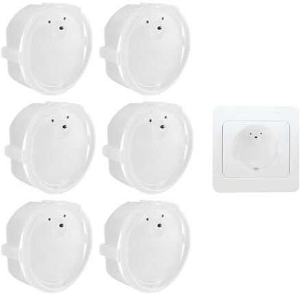 RYHHH Steckdosensicherung Baby,6pcs F Steckdosenabdeckung,Steckbar Steckdosenkappen, Silikondose Staubschutz Deckel Universell & Wiederverwendbar,Für Eine Sichere Umgebung Für Babys & Kleinkinder