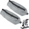 Veesper 2PCS Universal Sander Dust Collection Bag, 20x8 Inch Grey ABS Dust Bag with Adjustable Strap for Drill Sander Attachment