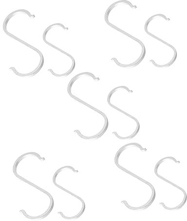 FONDOTIN 10 Ganchos De s Sin Taladrar Organizador De Puerta Armario Colgar Ropa Práctico