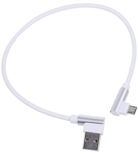 JUNNASALIKER 90 Degree Micro USB Cable Right Angle Charger L Shape Charging Data Sync Cord USB Data Cable Cell Phone Fast Charging