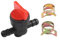 Petrol Tap Fuel Shut Off Valve with 2 Clamps for 6-8mm Inner Diameter Hose Garden Lawn Mower Diesel Engine Tools Low-Wear Lightweight Connector