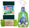 3 Piece Household Cleaning Bundle Giftset – Astonish Mould & Mildew Blaster 750ml, Groundsman Super Soft 2 Microfibre Cloths 36x36cm, Spontex Heavy Duty 3 Scourer Pads