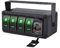 Ausla Panel de Interruptores de Balancín 4 Gang Caja de Interruptor de Palanca con Cargador USB PD Tipo C QC 3.0 Pantalla LED de Voltaje 20A 12V 24V para Autos Camiones Botes (luz Verde)