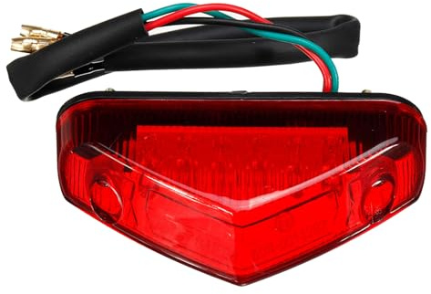 DONOONIS Luz Trasera Moto, LED Luz de Freno Trasera Moto 12V para Universal para Motocicletas Atv Dirt Bike Scooter, Pantalla Roja LED