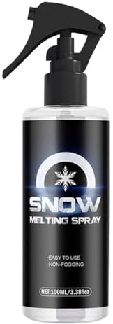 Mikiuly Spray Sbrinante per Auto, Spray Antighiaccio, Deghiacciante Spray, Deghiacciante Liquido ad Effetto Immediato, Adatto per Ogni Genere di Vetro e Cristallo dell'Auto, 100ml