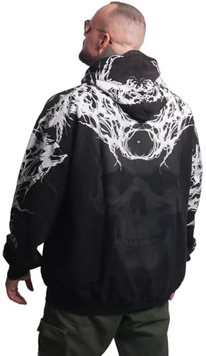 Yakuza Herren Reignz Acid Oversized Hoodie Oversized Kapuzenpullover