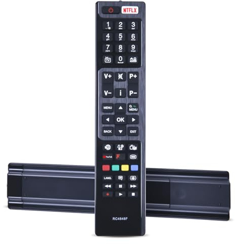 Snrigw Universal RC4848F Remote Control Replacement Fit for Hitachi/Bush/Polaroid Smart TV, No Setup Required