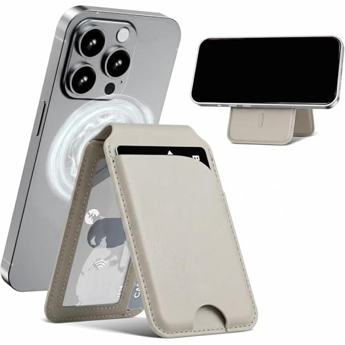 KEPYATI Magsafe Wallet, 5 Kartenhalter, Rfid-Schutz, Für Magsafe Geldbörse Mit Ständer, Wallet Für Iphone 17E/17/16/15/14/13/12-Serie Und Ausgewählte Samsung Geräte, Nicht Für 13/12 Mini