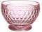 Villeroy & Boch Boston Coloured Tazón para postres, 430 mililitros, Cristal, Rosa, 11.4 x 11.4 x 8.1 cm, 1.0 Pieza