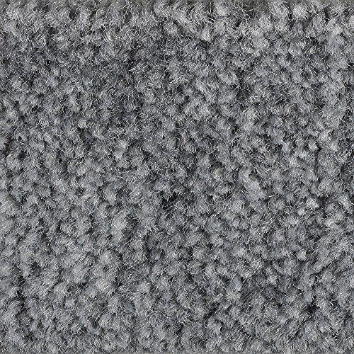 Teppichboden Auslegware Meterware Velour meliert grau dunkel 400 cm und 500 cm breit, verschiedene Längen