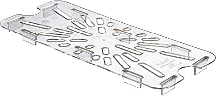 Cambro DM712 Polycarbonate 1/3 Gastronorm Pan Drain Shelf | Supports product and promotes drainage while withstanding temperatures from -40°C to 99°C; dishwasher safe.