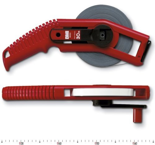 BMI Stahlbandmaß 50-AF 13 mm x 50 m mit mm Teilung im Basic Rahmen