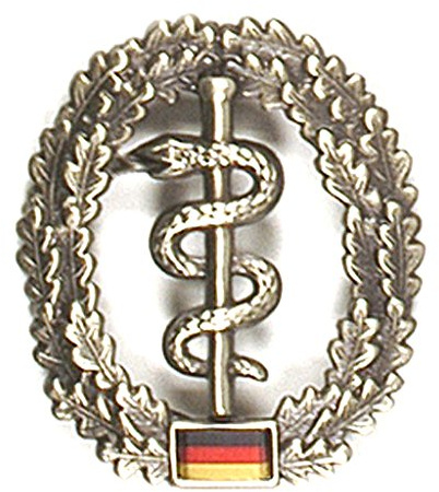ABL BW Barettabzeichen Bundeswehr, Sanitäter, 30 cm x 45 cm, grün, Militärisch (Sanitäter)