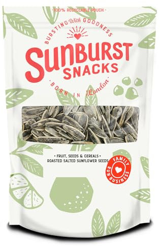 Sunburst Snacks Sunflower Seeds Roasted & Salted, Vegan & High Protein Snack, Recyclable & Resealable Pouch, 1KG
