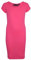 A2Z 4 Kids Bodycon Midi Dress Short Sleeve Long Length Plain Dresses - New Midi Dress Neon Pink 11-12
