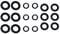 TOPWAYS® Dichtungs-Satz Replacement Kit O-Ring Vielseitiger Dichtungsring Unterlegscheiben Ersatzkit Dichtungssatz für die Hahnverbinder